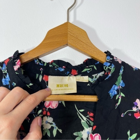 Anthropologie Maeve Aveiro‎ Flutter-Sleeved Buttondown - Picture 8 of 9